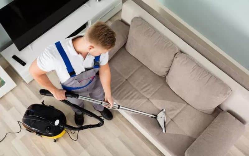 Cleaning a Dirty Faux Leather Couch using a Vacuum