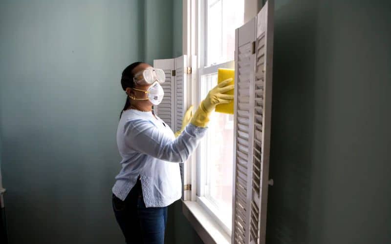 A Lady Providing Professional Deep Cleaning Service