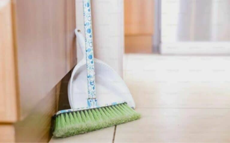 Broom and dustpan Included In A Deep House Cleaning